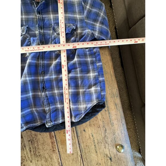 Anchor Blue Mens Global WKWR Blue Jacket Large long sleeve button up vintage - Picture 6 of 6